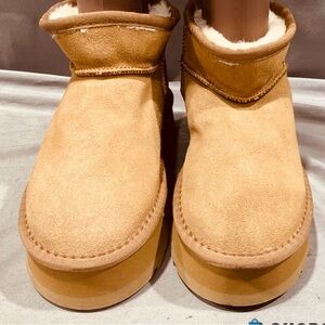 UGG Women's Tan Suede Winter Boots